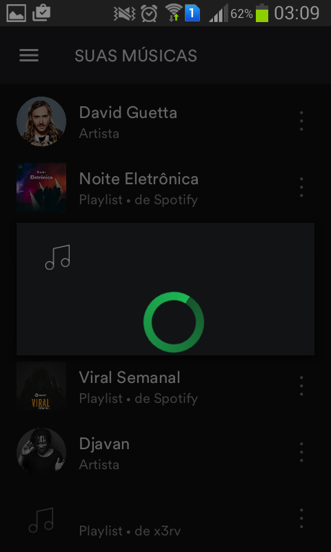 playlist da spotify android